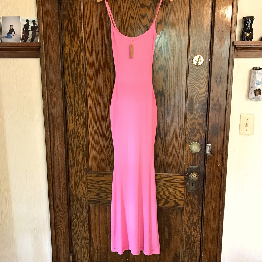 NWT Bubblegum Skims XS Ribbed Soft Lounge Dress